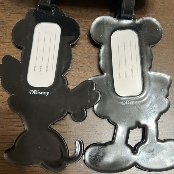 Disney Mickey And Minnie Mouse Set of Two Bag Tags - Picture 5 of 6